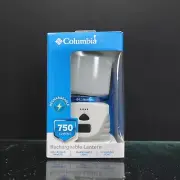Columbia Rechargeable Lantern 750 Lumens Warm White Light #022