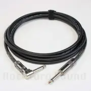 Van Damme XKE Pro High Clarity Guitar Cable, Straight to Right Angle, Nickel