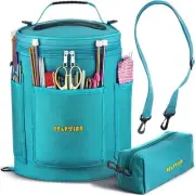 Knitting Bag Yarn Storage - Durable Canvas Yarn Bag - Yarn Organizer Crochet Bag