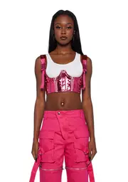 [Poster Grl] My Type Underbust Corset- Pink