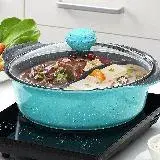 在飛比找遠傳friDay購物優惠-【雙味同享】鑄造不沾圍爐鴛鴦鍋 32cm(IH可用) 雙味火