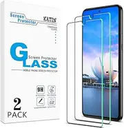 [KATIN] [2-Pack] Tempered Glass for Samsung Galaxy A73 5G, A72 4G, A72 5G, Screen Protector, Anti Scratch, Bubble Free, 9H Hardness, Case Friendly