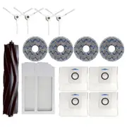 15pcs For Deebot X1 Omni /t10 Turbo Robot Vacuum Cleaner Filter Side Brush Cleaning Cloth Spare Par