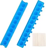 Lollipop Mold, Beasea 10-Cavity DIY 3D Candy Making Mold Ice Ball Chocolate Hard Candy Mould with 50 Paper Sticks