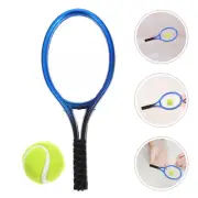 1 Set Miniature Tennis Racket and Ball Set for Dollhouse Realistic Miniature