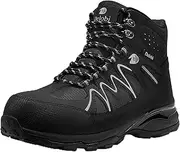 [Blapek] Steel Toe Boots for Men Indestructible Construction Safety Work Shoes for Men with Non Slip Puncture Proof Comfortable Perfect for Outdoor Work, Hiking, Construction
