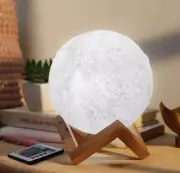 Novelty Table Lamp Warm White Full Moon LED Mood Light - West & Arrow