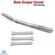 Bone Scraper Harvester Curved With Blade Implant Bone Grafting Instruments