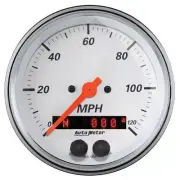 Auto Meter 1349 3-3/8" GPS Speedometer Gauge - 0-120 mph, Arctic White