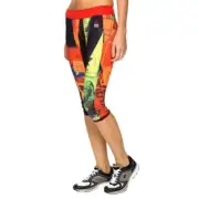 Trousers Running women Reebok Rcf Chase Capri Primed AP9609 Yellow-Black-Orange