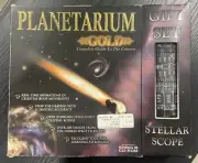 PLANETARIUM Gold Gift Set With Stellar Scope BIG BOX PC Stargazing Software 1998
