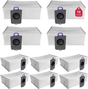 10 Pack Dust Bags Replacement for Narwal Freo Z Ultra Robot Vacuum Cleaner, Large Capacity Replacement Dustbag