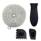 Stainless Steel Scrubber Set for Cast Iron Pan Iron Pans Tools Set