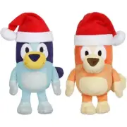 Bluey Bingo Plush Doll Christmas Hat Soft Stuffed Toys Xmas Kids Gifts 7-8" AUS