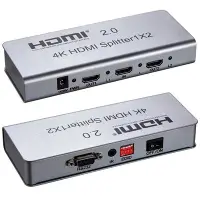 在飛比找Yahoo!奇摩拍賣優惠-【紘普】真4K HDMI 2.0版 一進二出 1進2出 分配