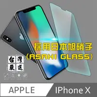 在飛比找PChome24h購物優惠-iPhoneX 非滿版疏水疏油超硬9H鋼化玻璃保護貼