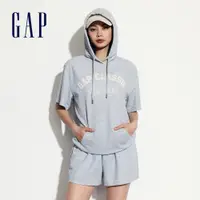 在飛比找蝦皮商城優惠-Gap 女裝 Logo刺繡短袖帽T-灰色(520594)