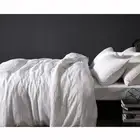 Vintage Design Homewares Linen White Quilt Doona Duvet Cover Set Single