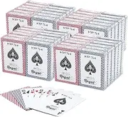 Regal Games - Bulk Playing Cards 48 Pack - Poker Size, Standard Index - for Blackjack, Euchre, Canasta Card Game, Casino Grade - 24 red Decks, 24 Blue Decks