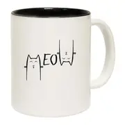 Meow Sketch Cat Kitten Pussy Cats Mug Cup