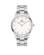 Daniel Wellington Iconic Link 40 Silver & White Watch