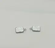 Greenhills White with Silver Wing Mirror Pair for Scalextric Ford Escort Cosworth - NEW - GP76