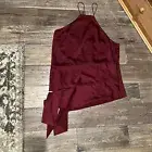 BANANA REPUBLIC X OLIVIA PALERMO School Red Bias Cut Strappy Tunic Size Medium