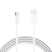 Reiko 3.3Ft PVC Material Micro USB 2.0 Data Cable in White & Simple Packaging |