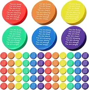 Weekgrat 96 Pcs Inspirational Erasers Bulk with Positive Words Small Rainbow Erasers Motivational Fun Pencil Erasers Back to School Gifts for Students Artists Teachers Office Classroom Supplies