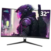 32 Inch Curved Gaming Monitor 165Hz,FHD 1080P 120% sRGB 32Inch Black FHD 165HZ