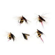 5Pcs Bumble Bee Nymph Trout Flies Fly Fishing Hook Insect Baits Flies