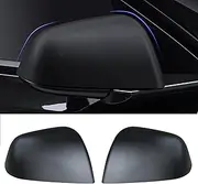 Kasato Tesla Model Y Side Mirror Cover, Cap 2 PCS Matt Black Cover for (2017-2023) Rearview Medium (Y-Mcover2)