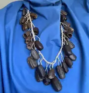 30” Brazilian Rattle Necklace Ceremonial Indigenous Musical Instrument Amazonia