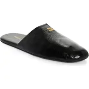 Miu Miu Logo Slipper Mule in Nero at Nordstrom, Size 8Us
