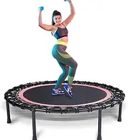 Rebounder Trampoline for Adults,40 inch Mini Trampoline, Bungee Rebounder Exercise Trampoline for Adults Fitness