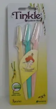 Tinkle Eyebrow Razor Trimmer Shavers - 3 Pieces