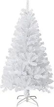 VEYLIN 4ft White Christmas Tree 320 Tips Artificial Tree with Metal Stand
