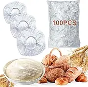 100PCS Bowl Covers for Sourdough Proofing, Reusable Bowl Covers for Sourdough Bread Baking Supplies, Stretchable Plastic Wrap for Storage Containers