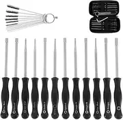 25pcs Carburetor Adjustment Tool Kit Carburetor Screwdriver Set with Carburetor Cleaning Brush Needle for ZAMA Walbro Husqvarna Poulan Weedeater Echo Homelite Ryobi MTD Troy-Bilt Cub Cadet Toro