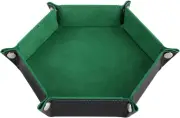 DND Dice Tray Hexagon Portable Folding Dice Rolling Tray for Dungeons and Dragon