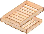 Angoily 2 Sets Scale Wooden Model Tray Kit for Diorama and Sand Table Props Model Building Supplies for DIY Enthusiasts