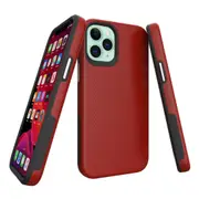 For iPhone 12 mini Case Armour Shockproof Strong Light Slim Cover Red