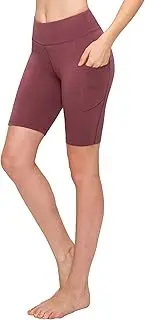 Always Women's High Waist Bike Shorts - Athletic Workout Tummy Control Stretch Running Yoga Pants