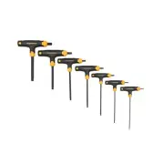 GEARWRENCH 7 Piece Metric T Handle Ball End Hex Key Set Alloy Steel 2.5mm to ...