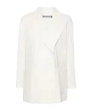 Shaped Membrane double-breasted blazer 2 White