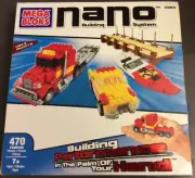 NANO Building System Mega Blocks 470 Pieces Kit 5983 Battery Light & Sounds FX