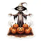 Scarecrow Halloween Vinyl Decal Sticker - ebn11615