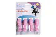 4pc Dreambaby Strollerbuddy Blanket Clips Attachment Peg For Stroller Pram Pink