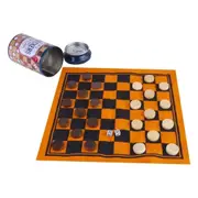 Checkers 24cm Travel Board Game In a Can 5y+ Kids/Children Family Activity Play