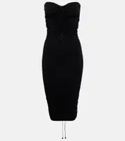 [Wolford] Wolford Fatal ruched strapless minidress AU 8 black